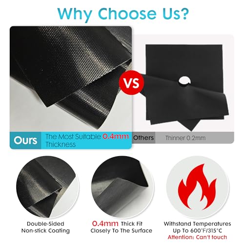 Reusable Non-Stick Stove Top Cover Guard With 2PCS Stove Gap Covers J15257