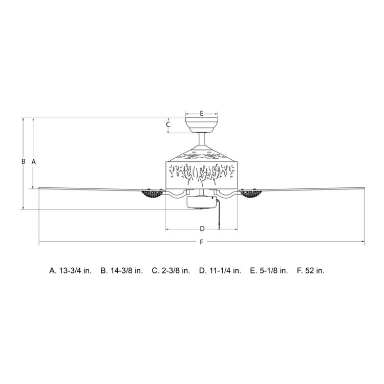 52x22 Ceiling Fan S65554