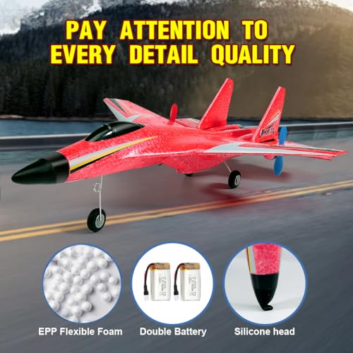 2.4GHz 2 Channel RC Airplane with Gyro Night Lights and 2 Batteries C6736