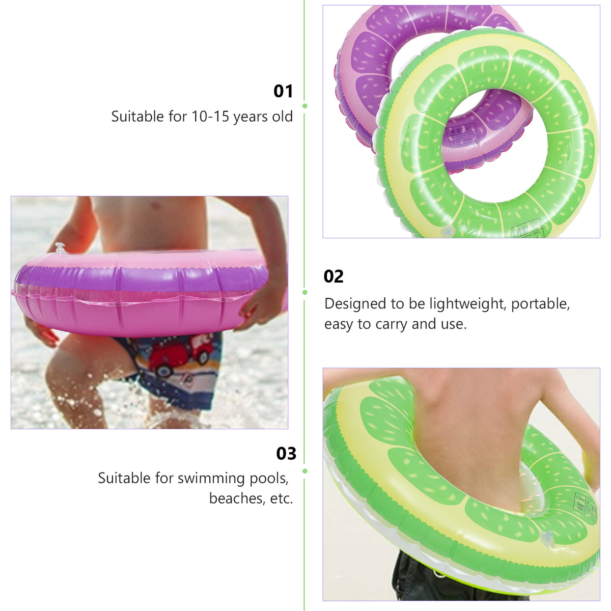 2pcs Inflatable Swimming Ring H817056