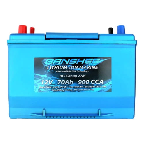 Group 27 Deep Cycle Lithium Marine Trolling Battery U908