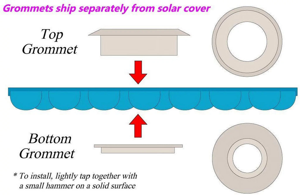 30' Round Blue Solar Pool Cover F241303