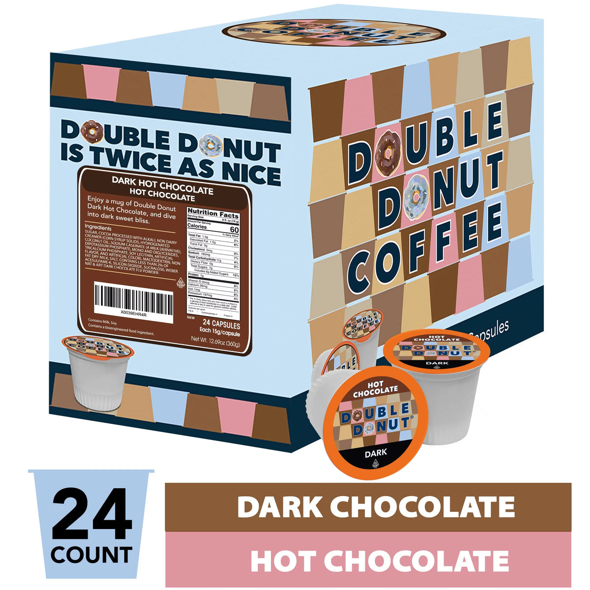 24 Count Dark Hot Chocolate Pods V7912