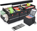Large Collapsible Car Trunk Organizer with Cooler Bag H627852