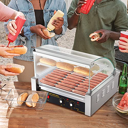 Stainless Steel Hot Dog Roller with 5 Rollers C462