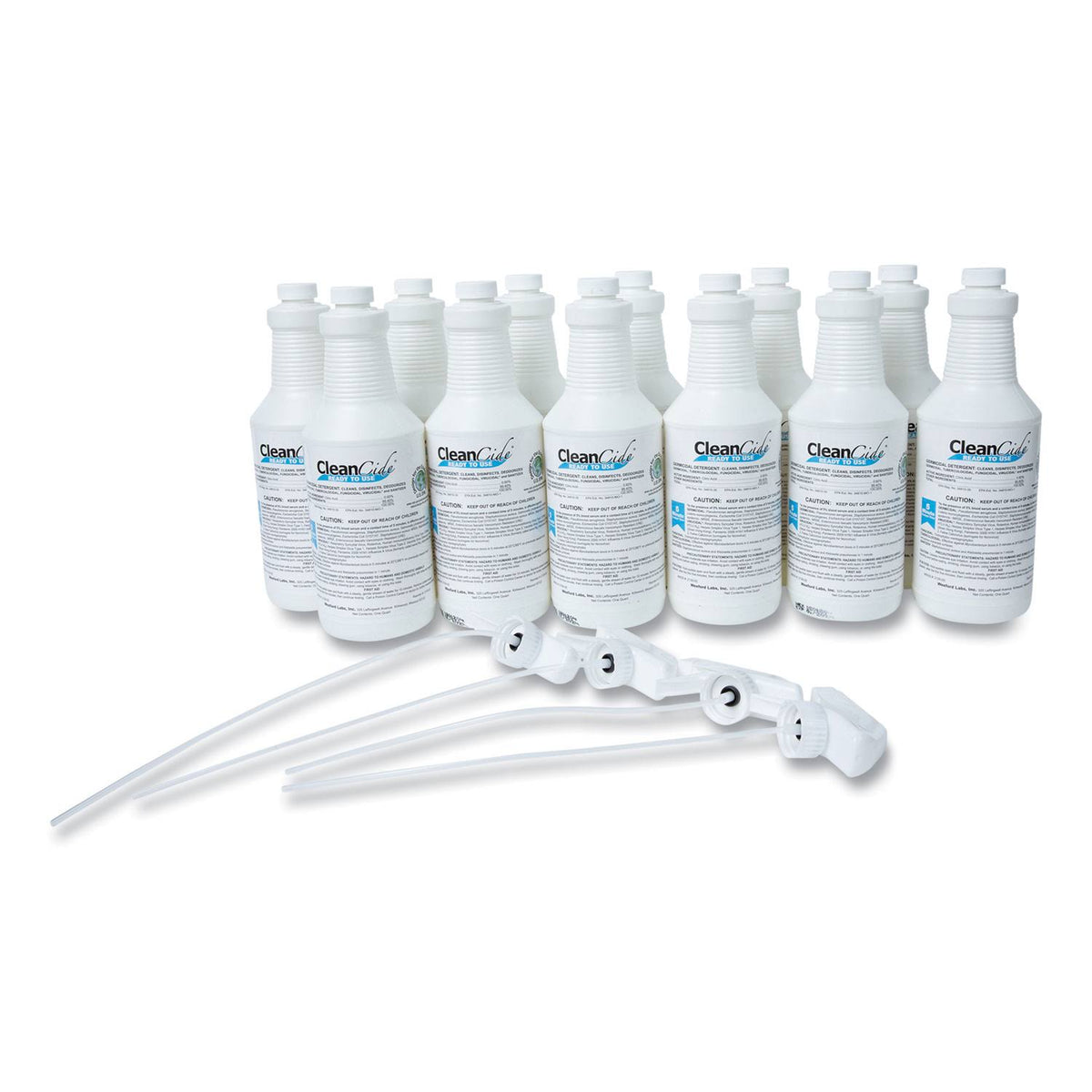 32 oz Disinfecting Cleaner, Light Citrus Scent, 12 Bottles and 4 Trigger Sprayers M232