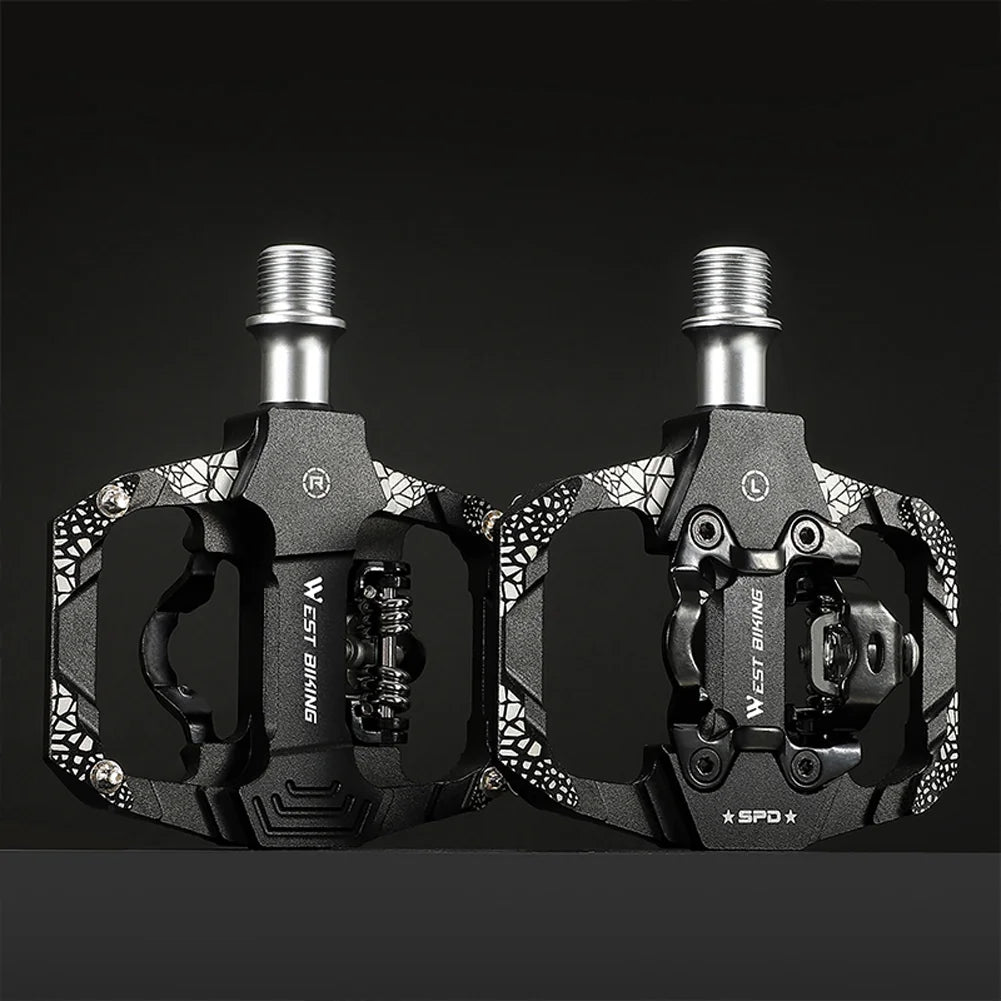 MTB Bike Pedals Dual Platform SPD Clipless Sealed Bearing V9522