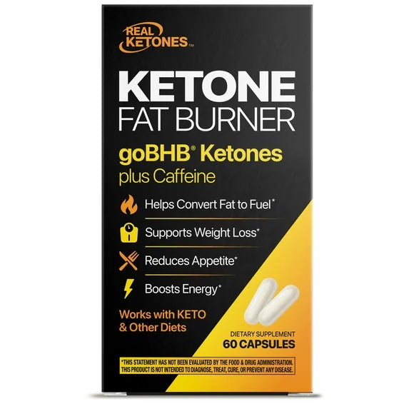 Ketone Fat Burner with Caffeine Capsules 60 Count Q9209