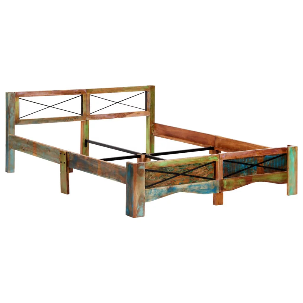 Solid Reclaimed Wood Bed Frame 63"x78.7" N80405