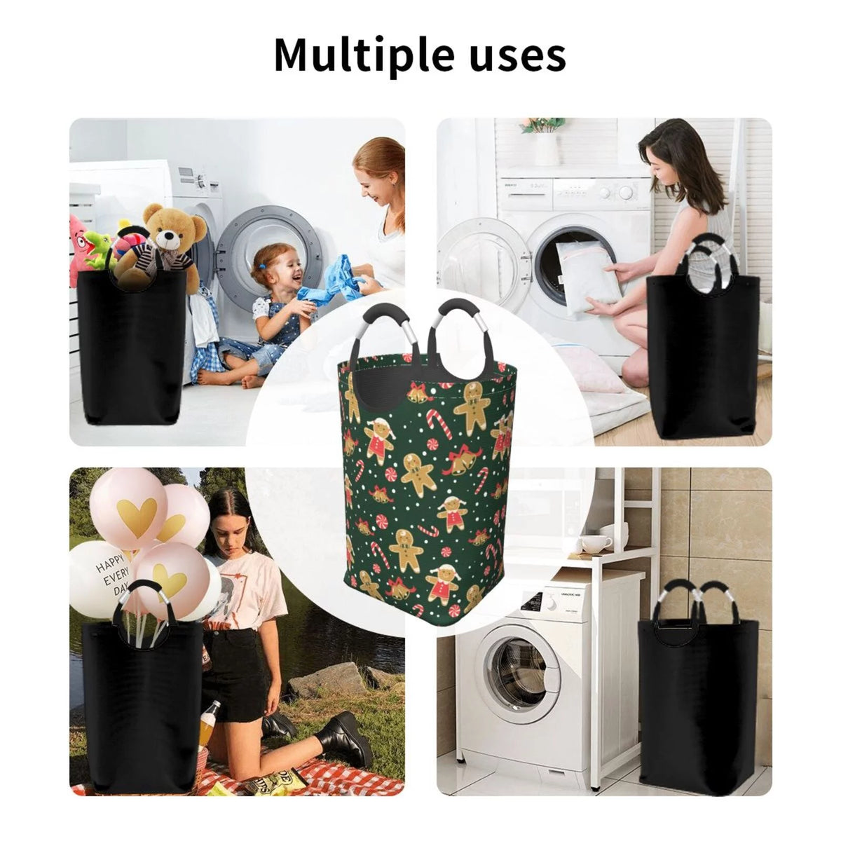 Collapsible Laundry Basket Hamper Q586774