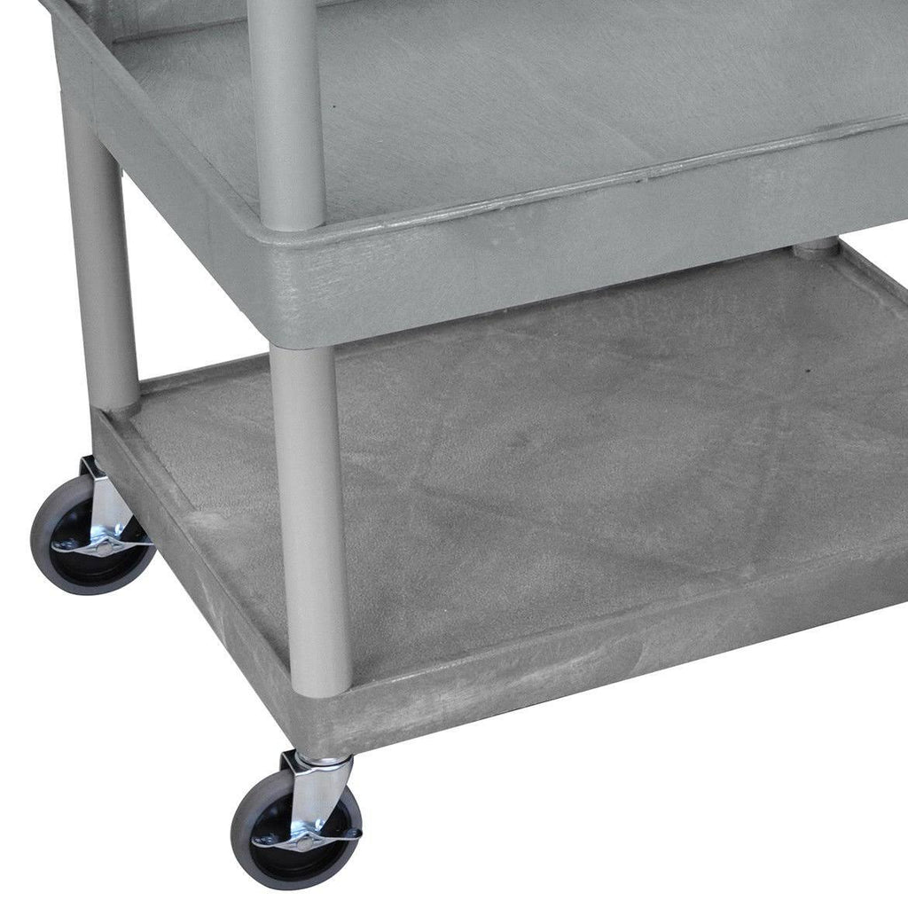 3 Shelf Gray Tub Cart X957002