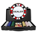 300 PCS 14 Gram Clay Poker Chips Set with Carrying Case Q819556