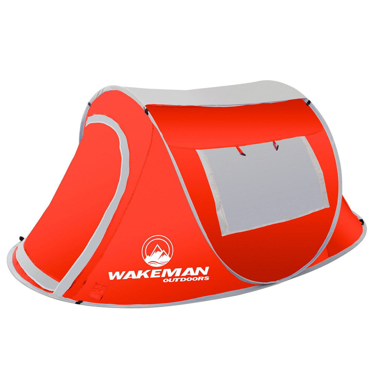 Pop-Up 2 Person Water Resistant Barrel Style Tent with Rain Fly and Carry Bag H150