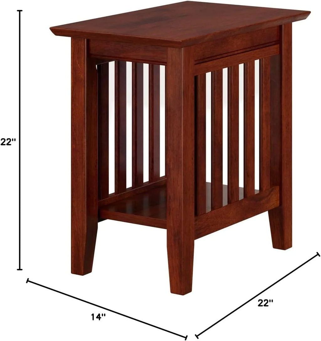 Walnut Chair Side Table O38681