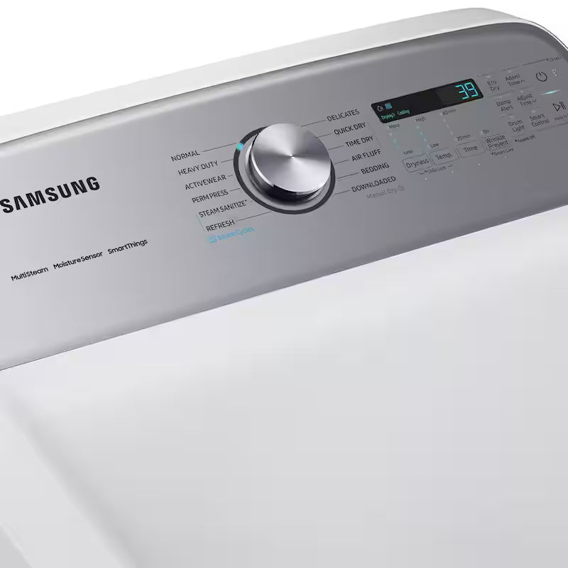 7.4 cu. ft. Vented Smart Front Load Electric Dryer with Steam Sanitize+ in White Z201476