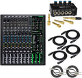 12-Channel Mixer with Headphone Amp, 4 XLR Cables, and 2 Breakout Cables B26913