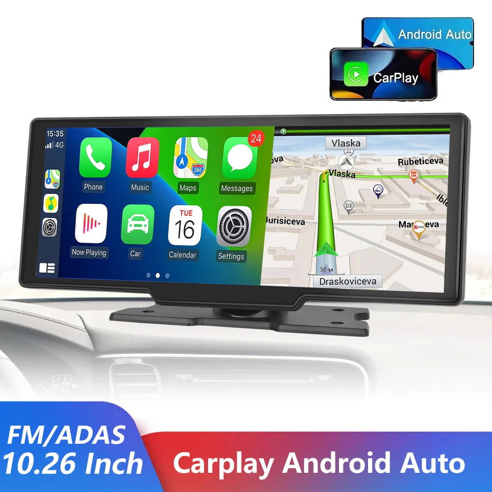 10.26 inch Dash Cam Rear View Camera IPS Color Screen Car DVR H107