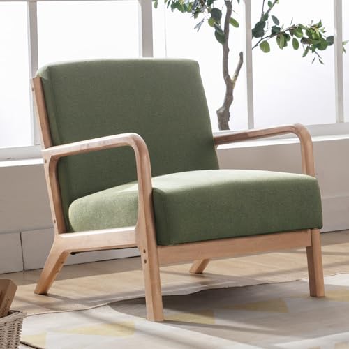 Beige Fabric Accent Chairs Set of 2 R2294