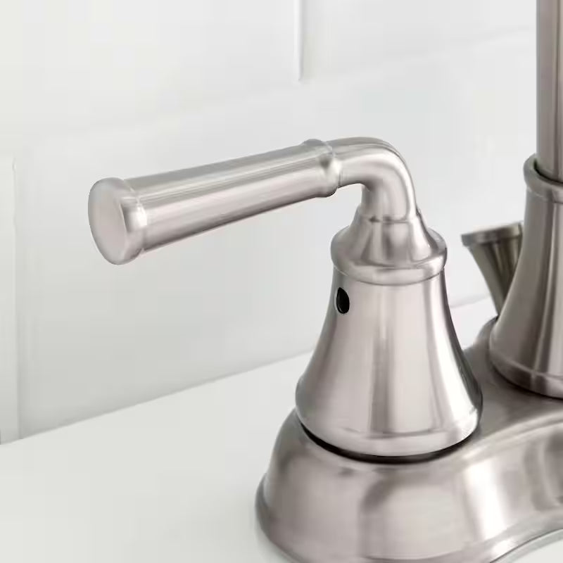 4 in. Centerset Bathroom Faucet in Brushed Nickel N1743