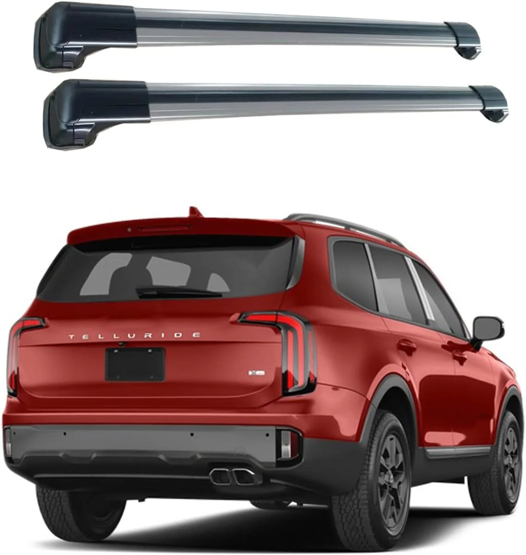 Roof Rack Crossbars for Raised Side Rails Silver O552