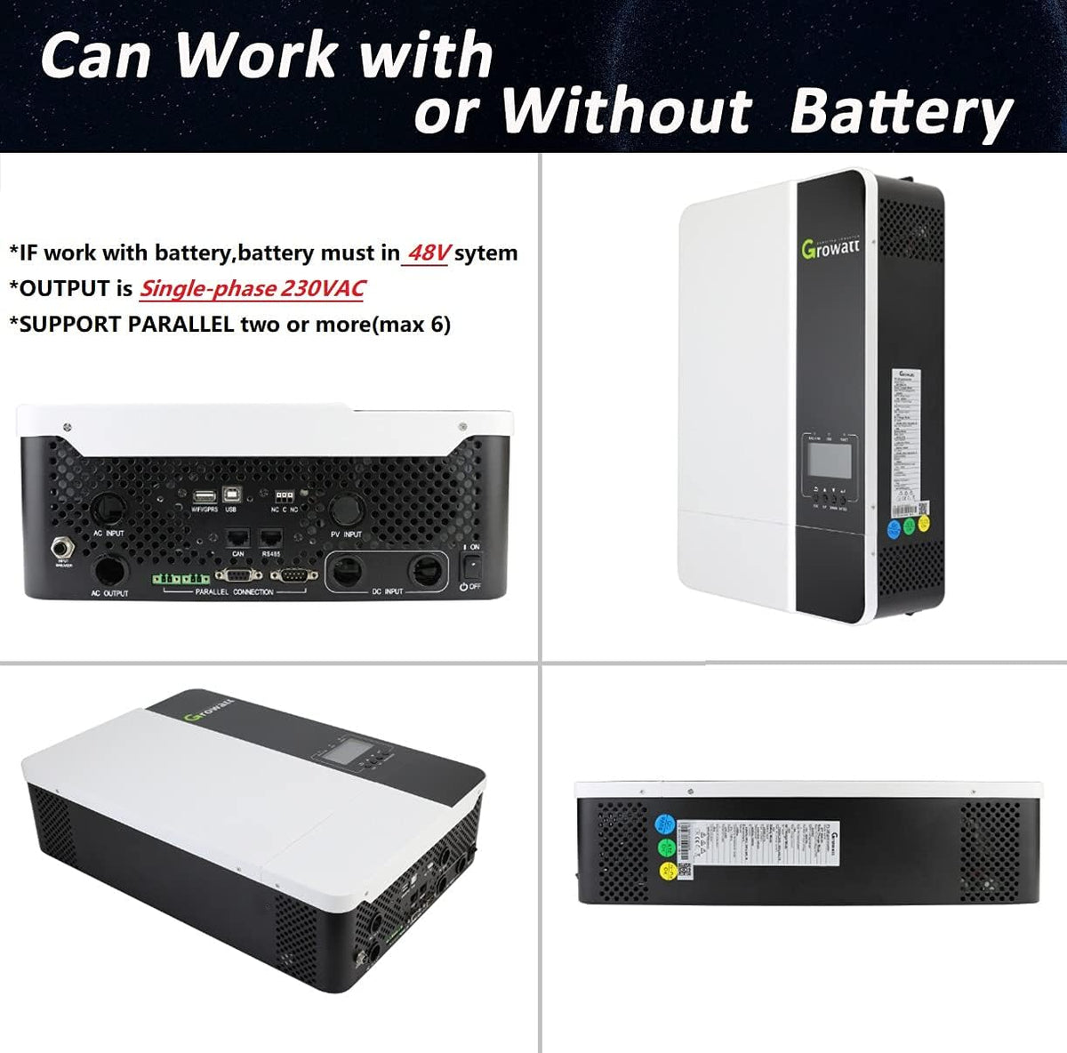 5000W Solar Inverter with MPPT Charge Controller K99077