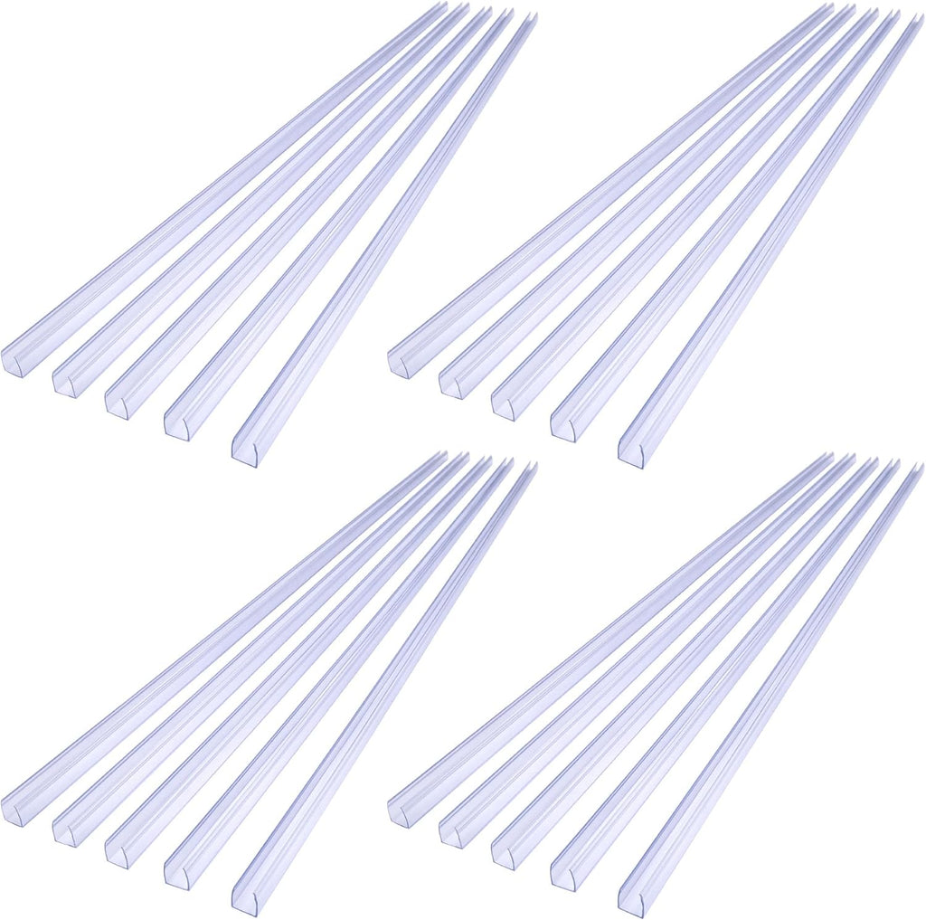 20Pcs Clear PVC Channel Mounting Holder for 9/16" LED Neon Flex Strip Light T87147