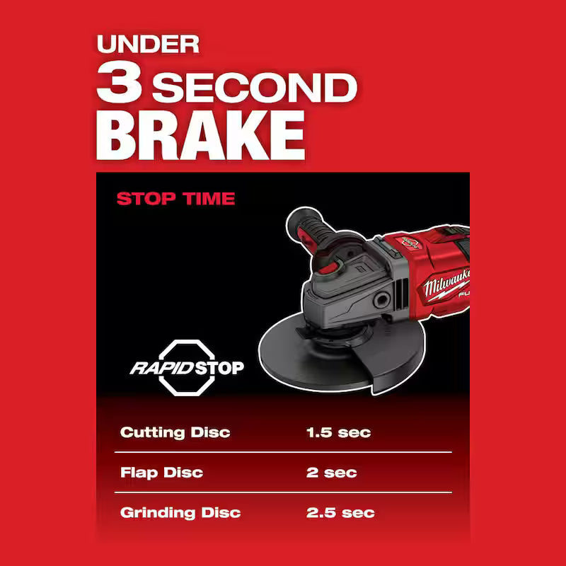 18V Lithium-Ion Brushless Cordless 4-1/2 in./6 in. Grinder Q481796