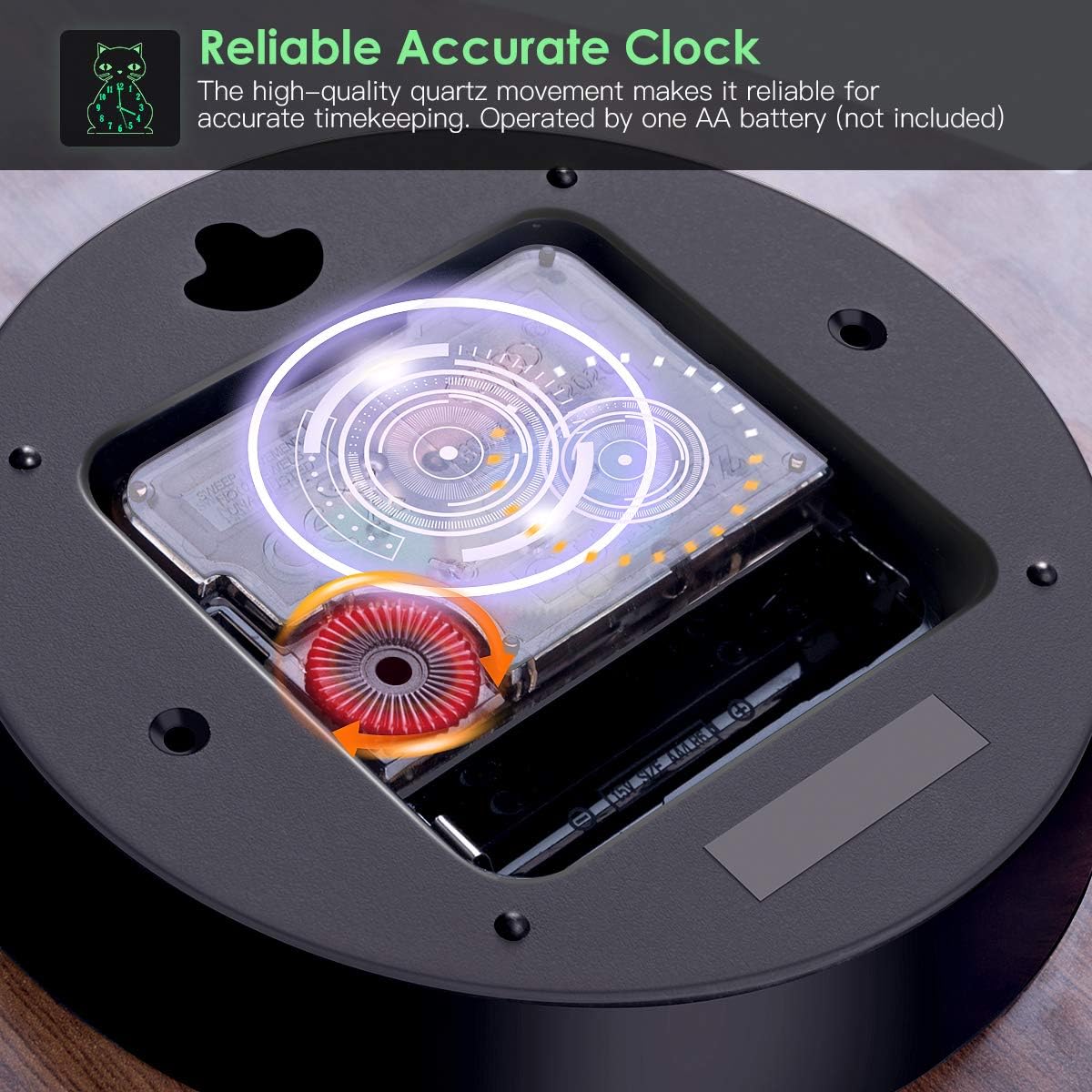 Luminous Wooden Wall Clock E60883