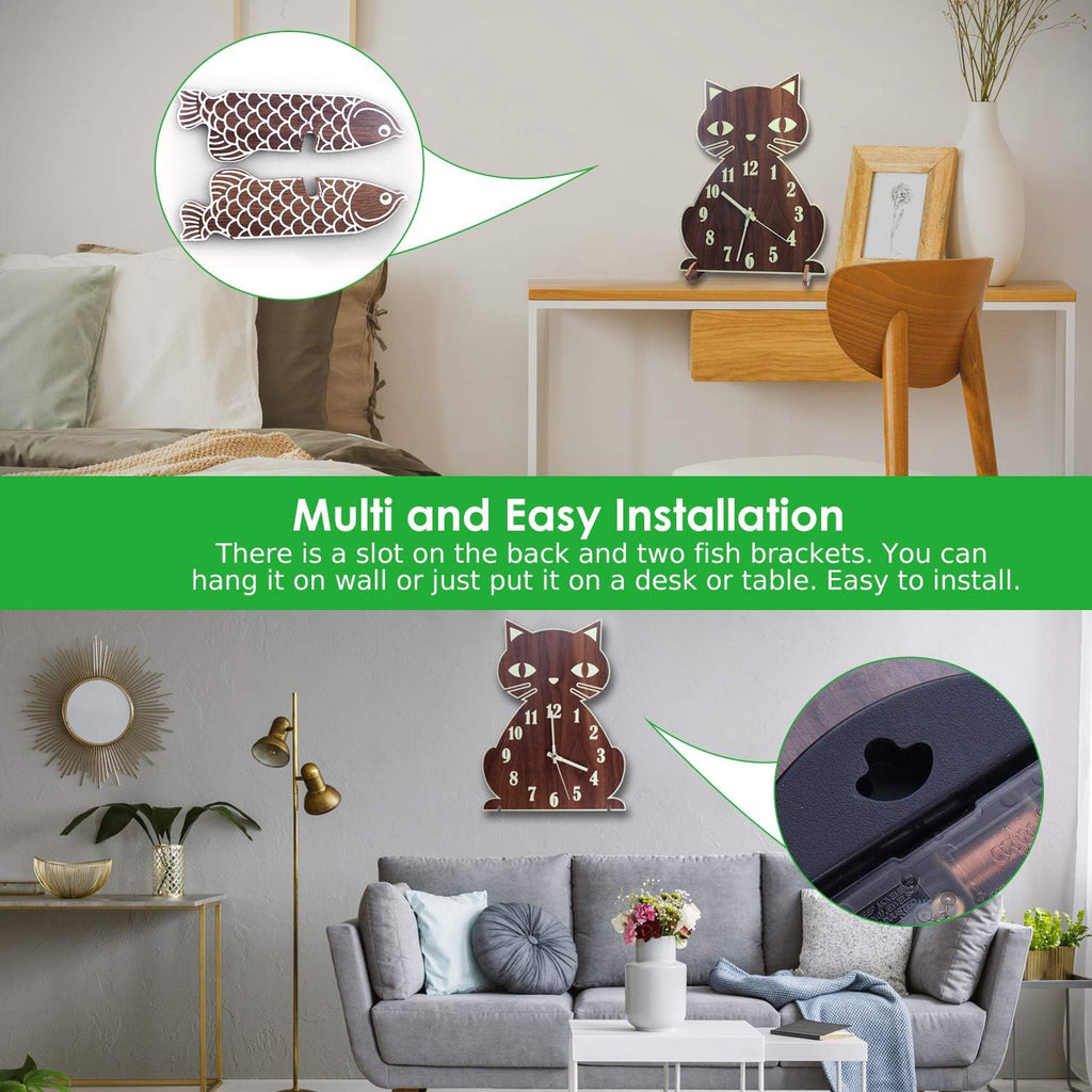 Luminous Wooden Wall Clock E60883