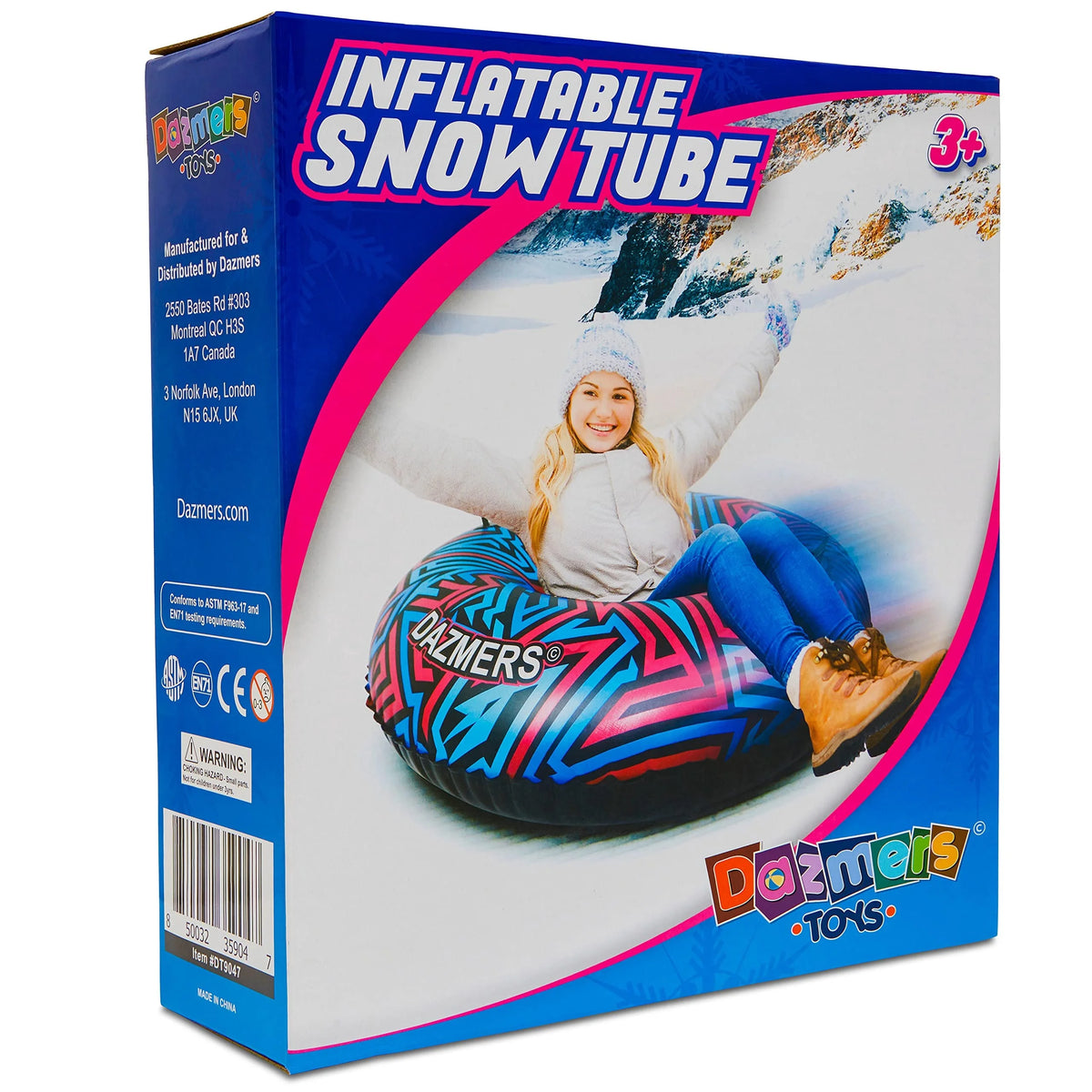 Inflatable Snow Tube with Reinforced Handles W917