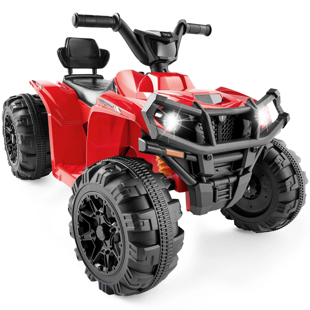 12V Kids Ride-On ATV Quad with LED Lights, Black U288