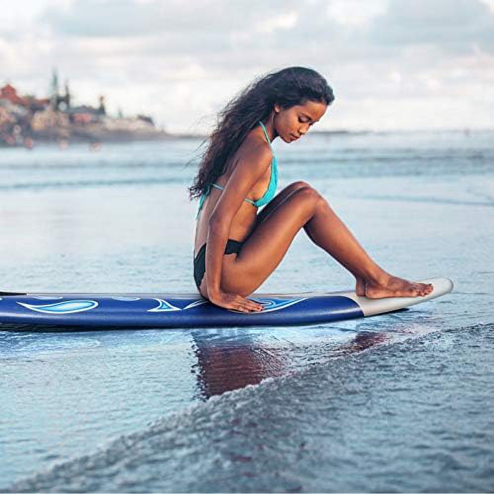 Non-Slip Surfing Board With Removable Fins & Leash V551021