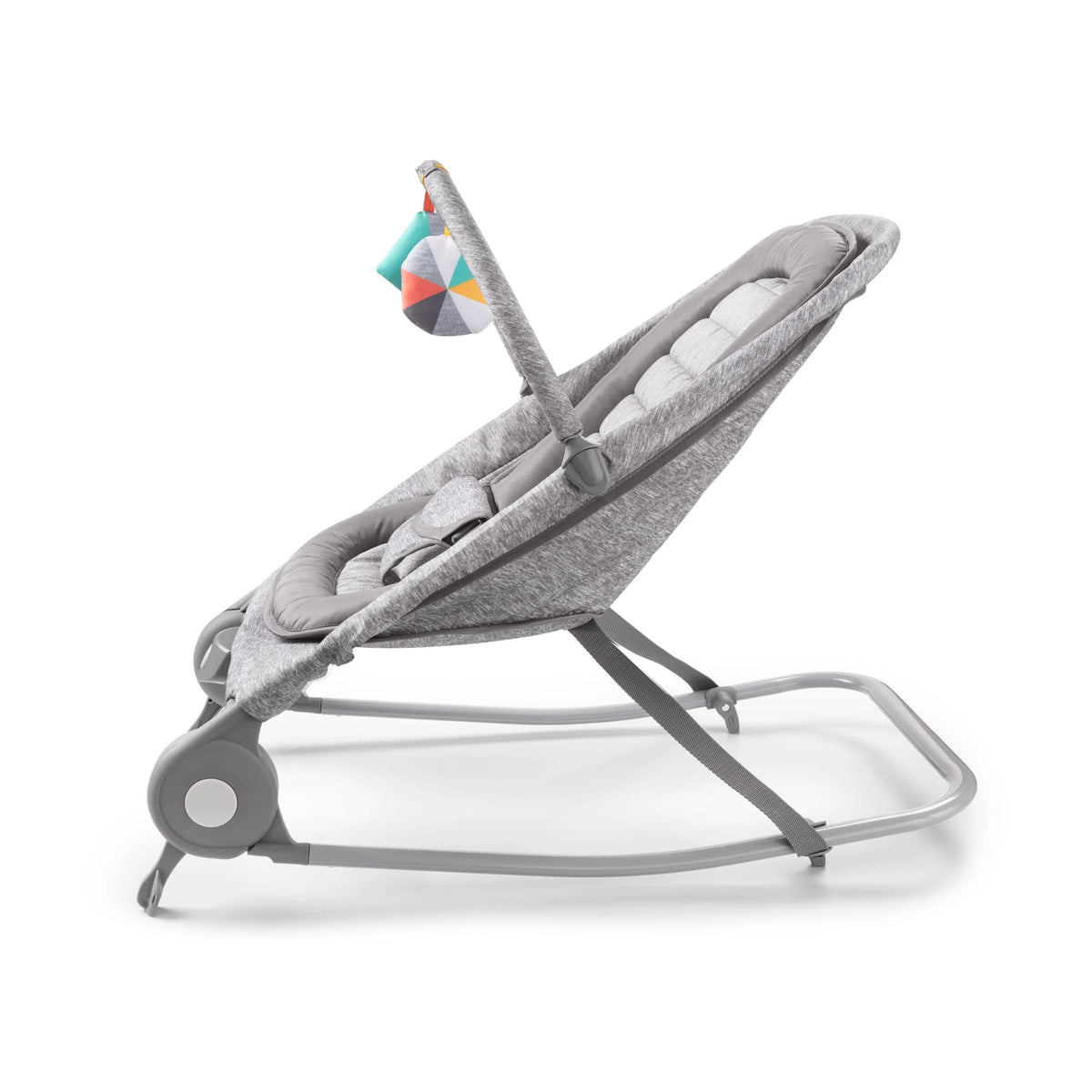 2-in-1 Baby Bouncer & Rocker, Light Gray Tweed V159522