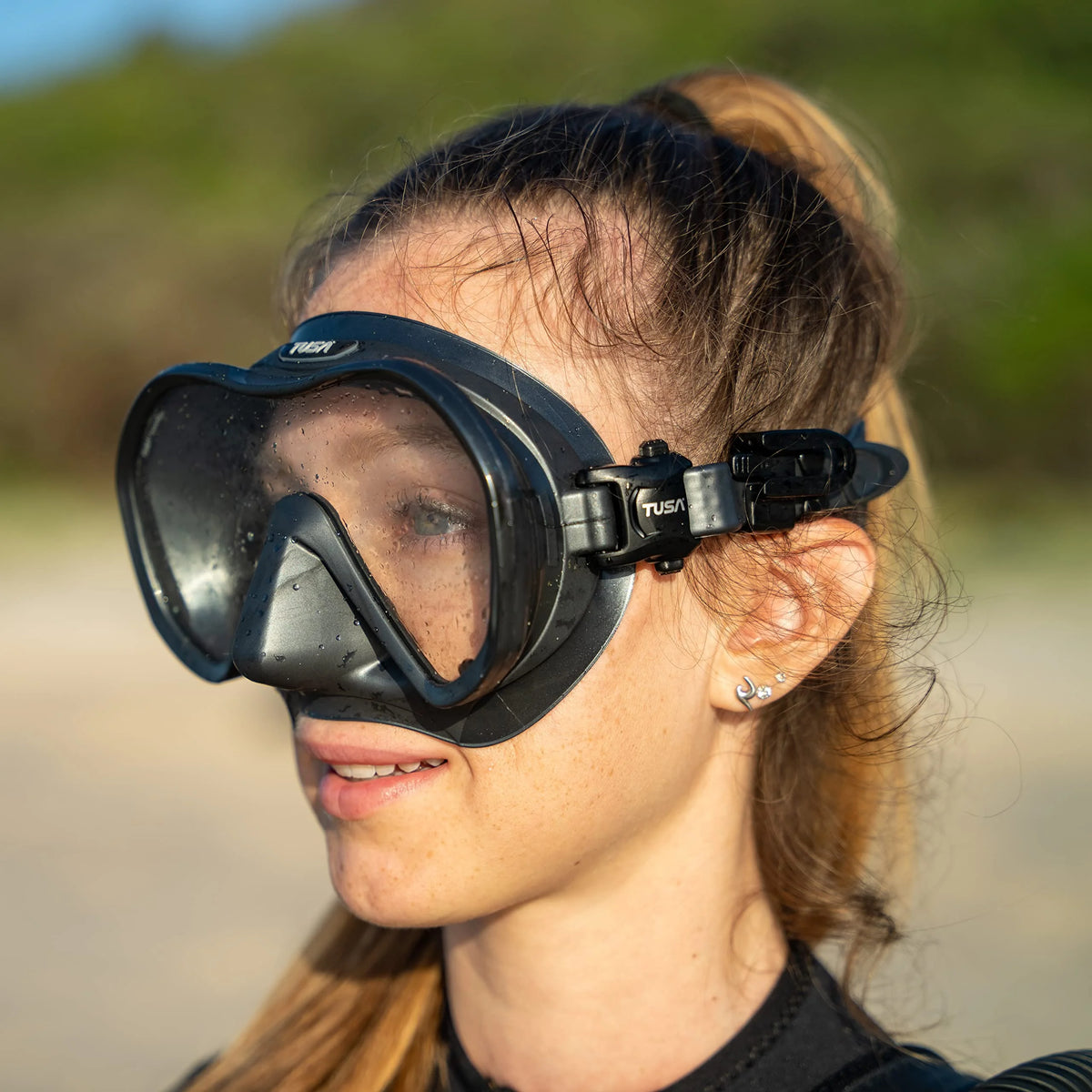 Gunmetal Scuba Diving Mask P869