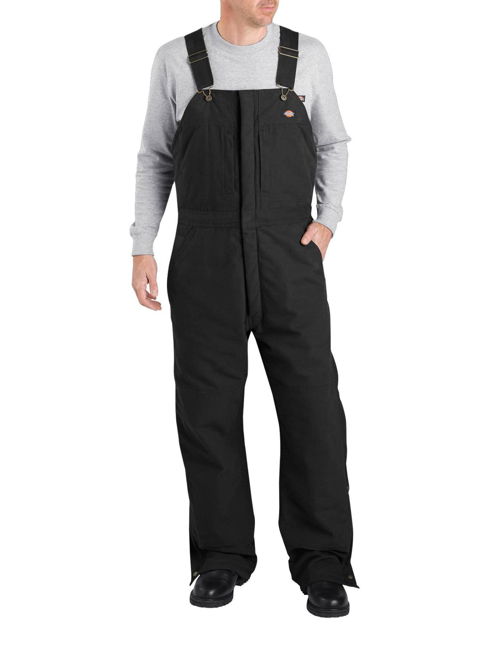 Black Insulated Bib Overall Y1776