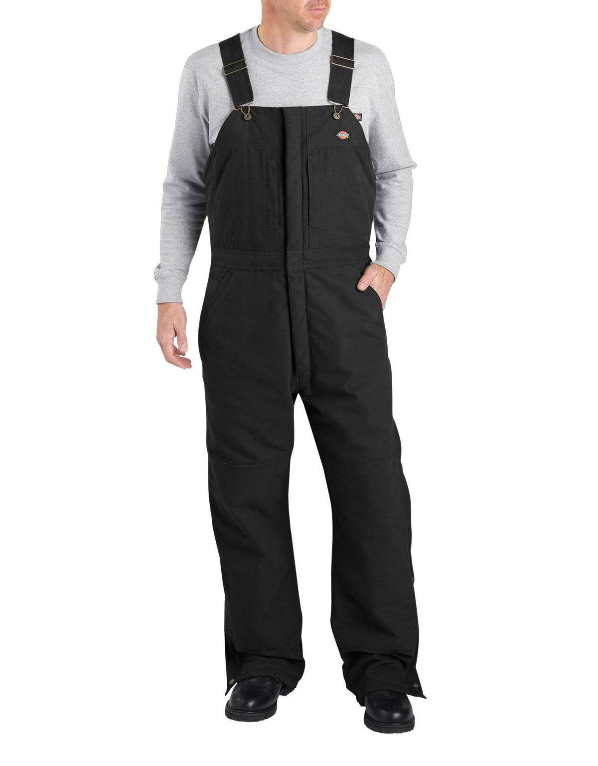 Black Insulated Bib Overall Y1776