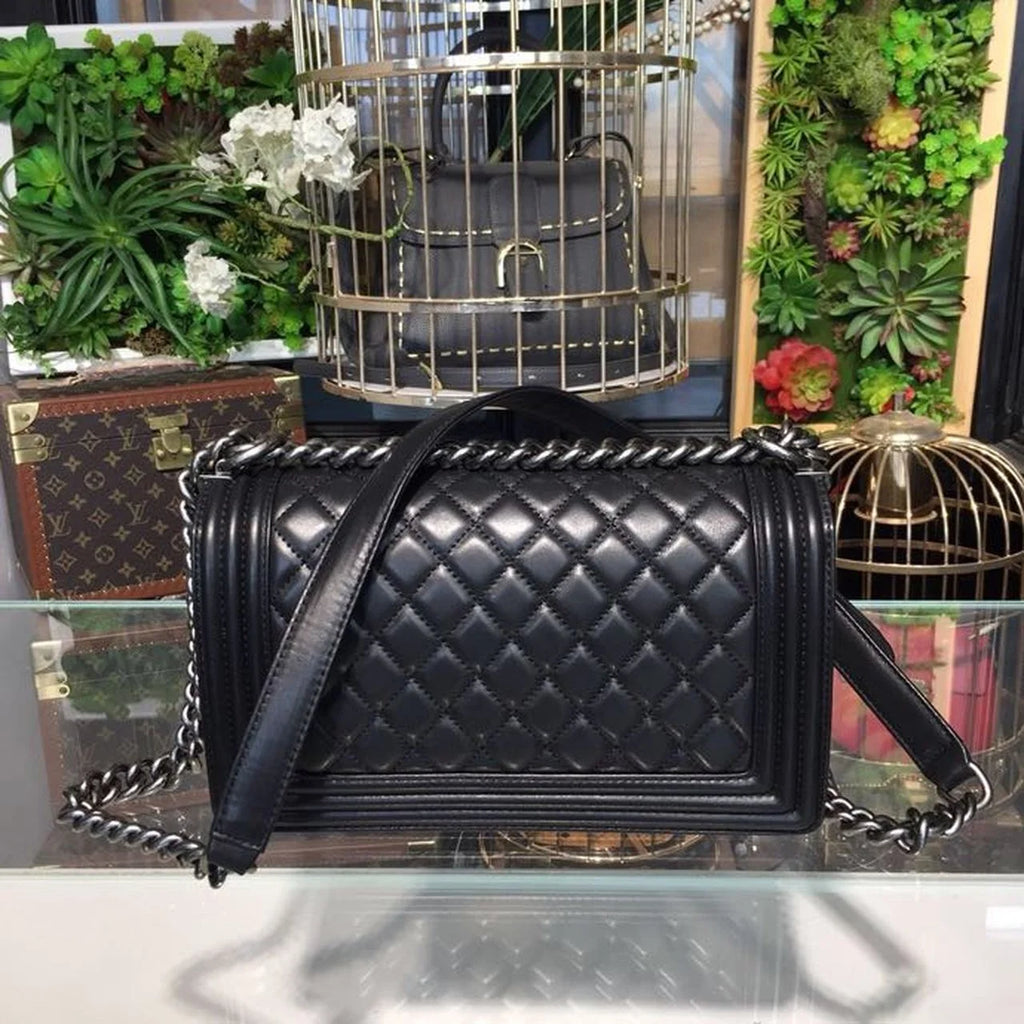 Black Shoulder And Crossbody Handbag X533378