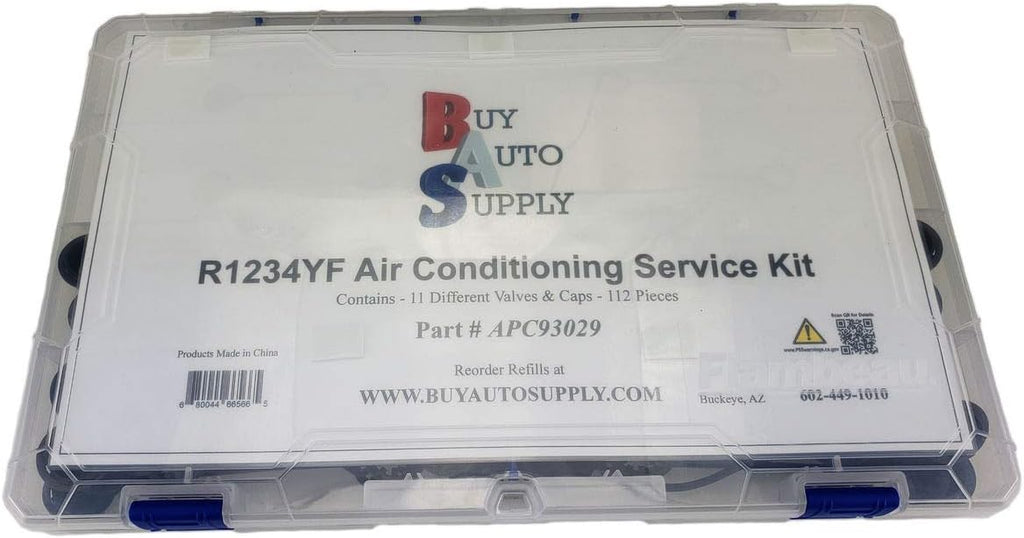 A/C Valve Core & Cap Assortment Kit 11 Styles 112 Pieces I514187