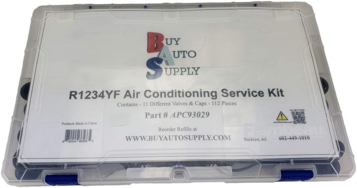 A/C Valve Core & Cap Assortment Kit 11 Styles 112 Pieces I514187