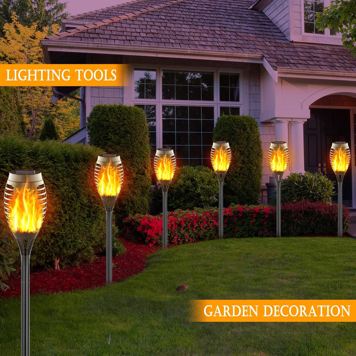 16 Pack Mini Solar Torch Lights Y387888