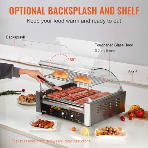 Stainless Steel Hot Dog Roller with 5 Rollers C462