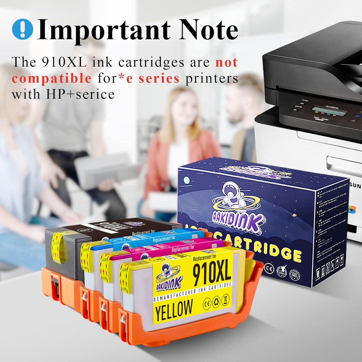 Remanufactured 910XL Ink Cartridge Combo Pack 4 Pack I84147