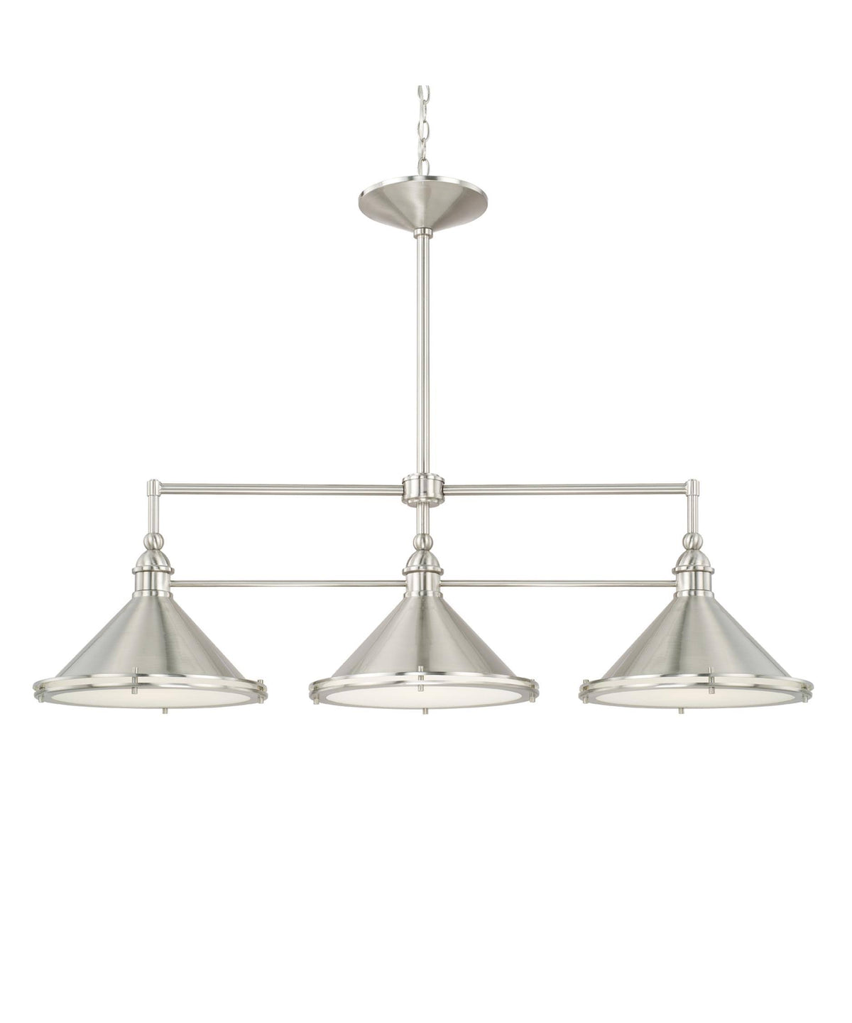 3 Light Island Brushed Nickel G346