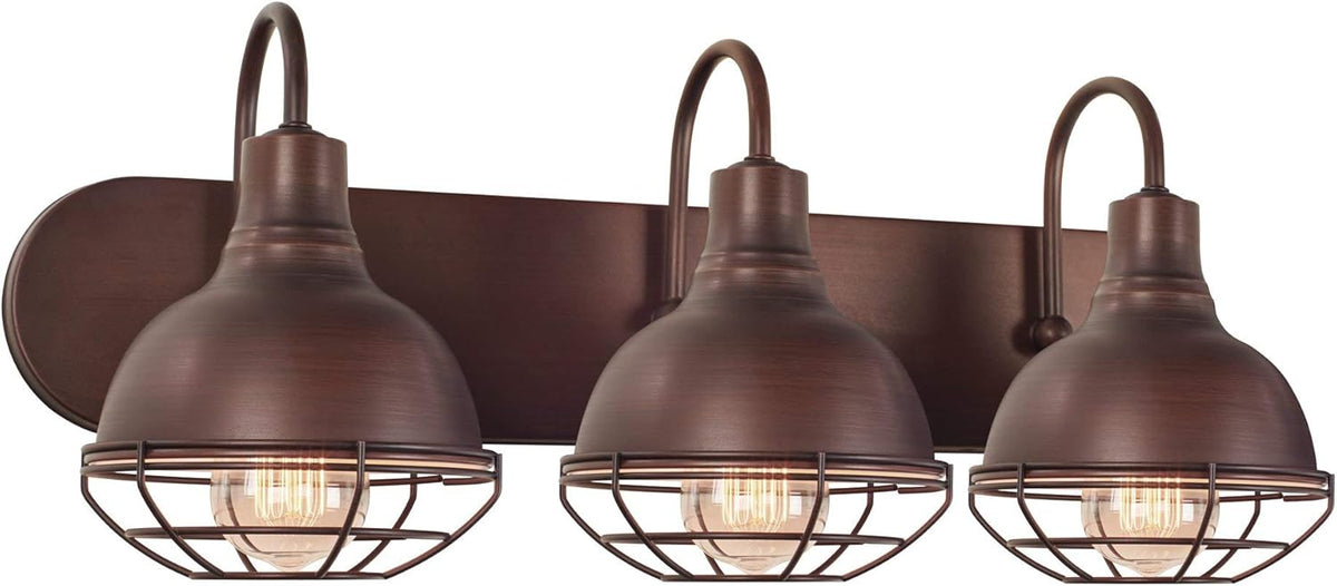 3-Light Brushed Nickel Vanity Light A361