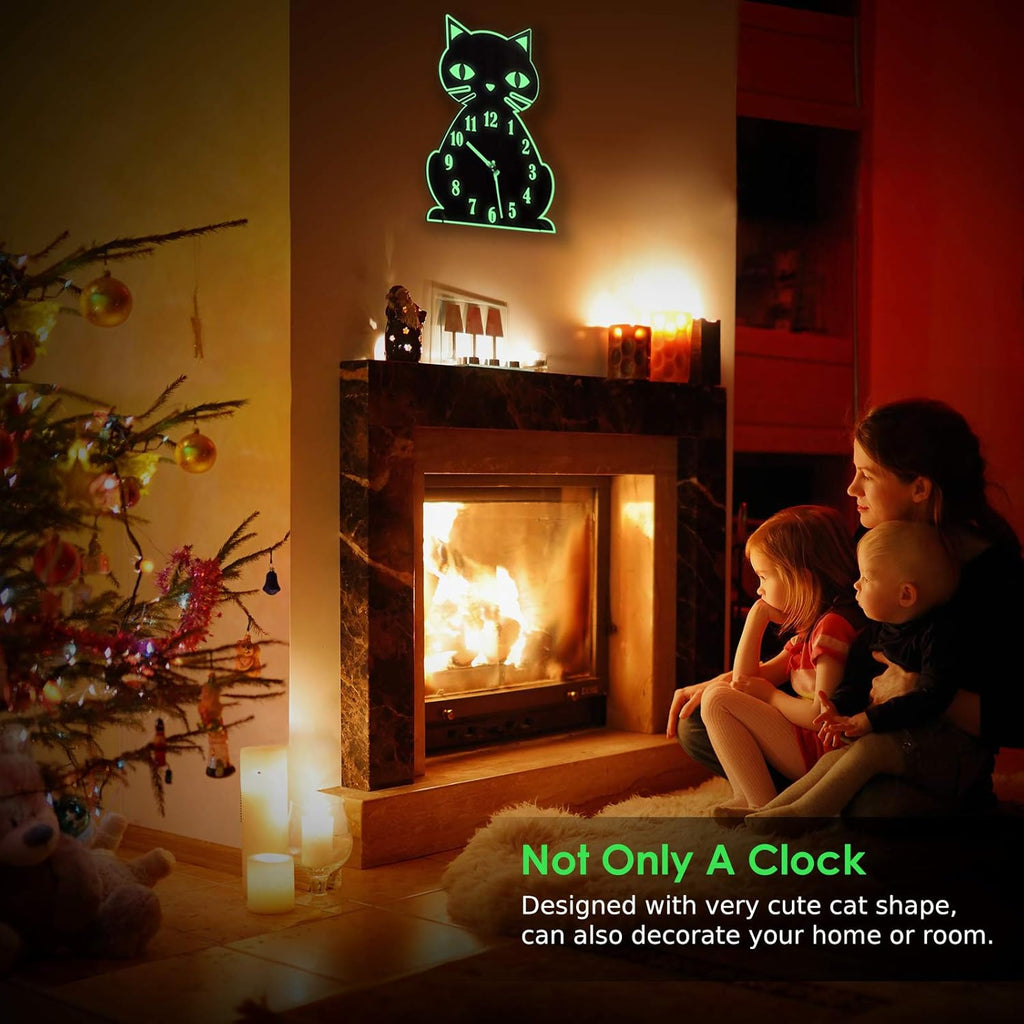 Luminous Wooden Wall Clock E60883