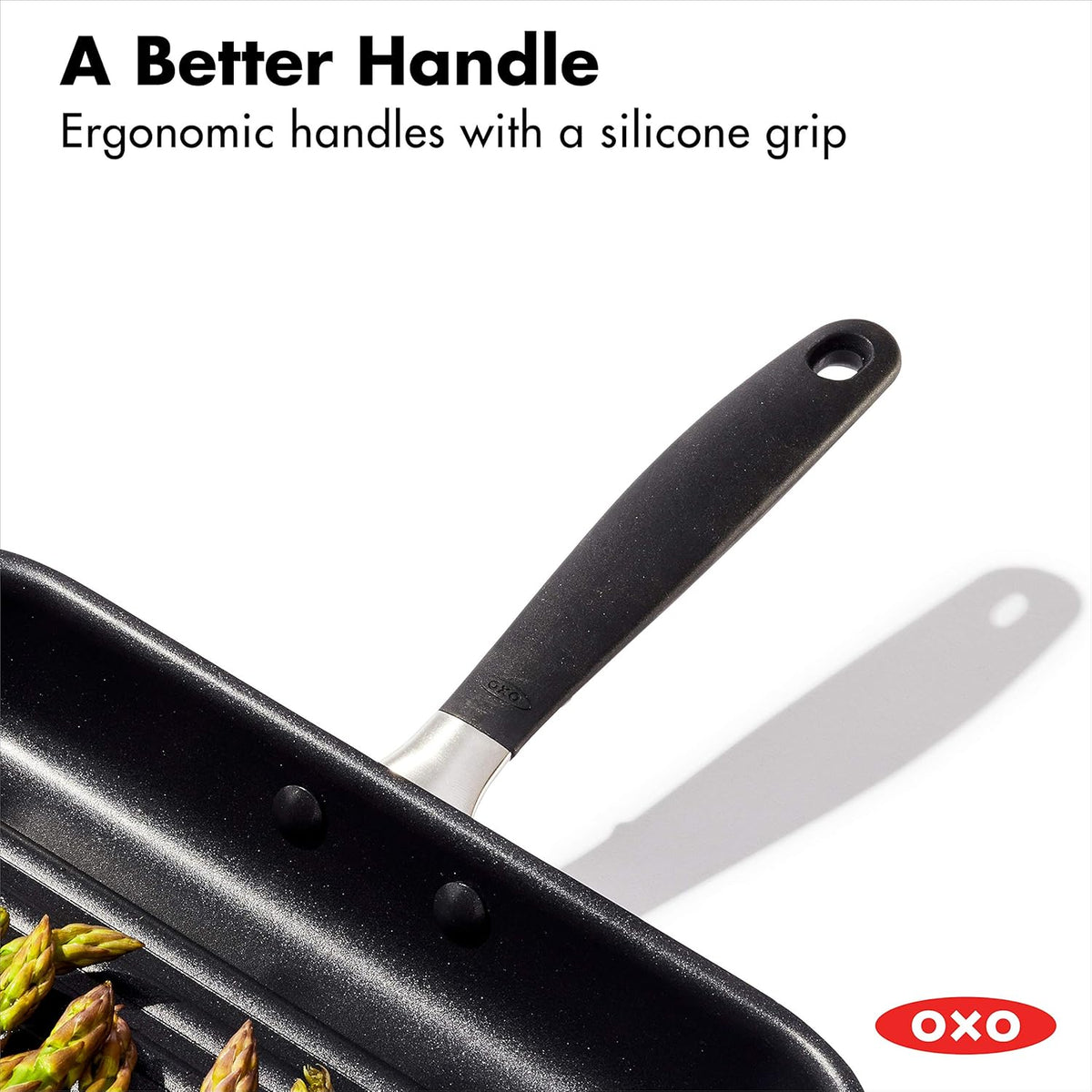 11" Square Nonstick Grill Pan with Stainless Steel Handle G698