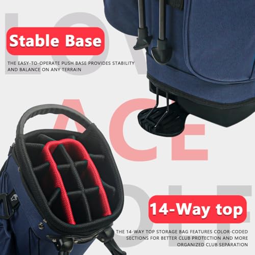 Lightweight 14-Way Golf Stand Bag H333