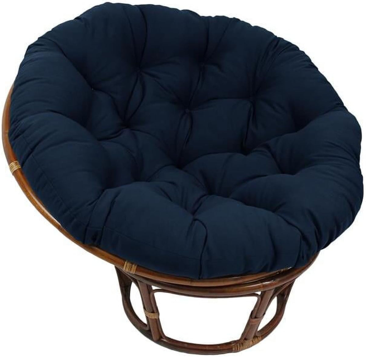 48 in. Solid Twill Papasan Cushion Navy J7198