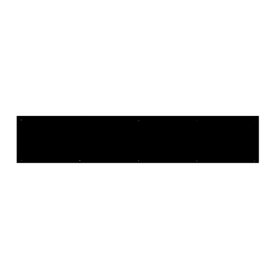 Weathered Flat Black Kick Plate C8738