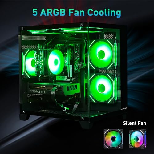 Intel Core i5 13400F RTX 5060 8G 32GB DDR4 RAM 1TB SSD ARGB Fan Gaming Desktop Computer Z139723